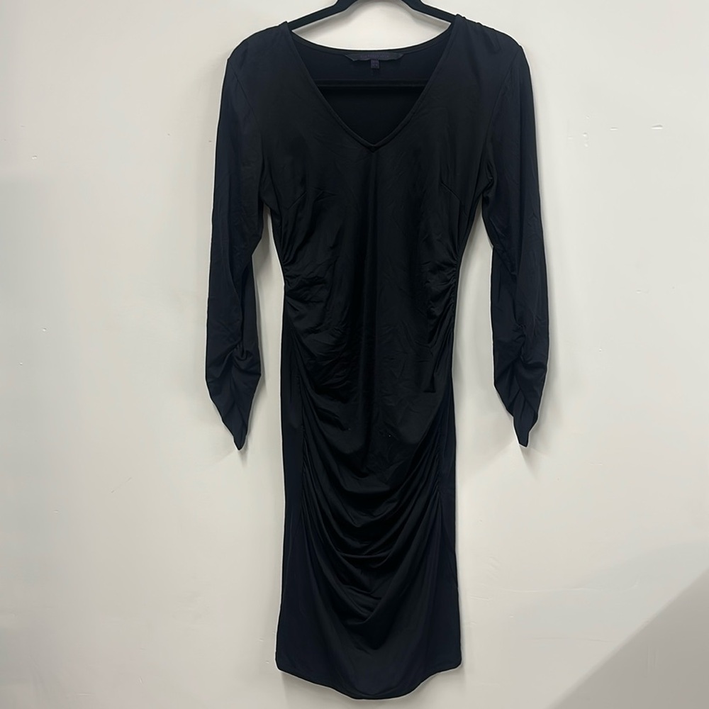 Eva Alexander black long sleeve maternity dress 8